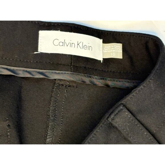 Calvin Klein Ponte Skinny Jeans 10 Black Modern Stretch Knit - Picture 2 of 11